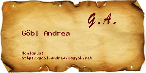 Göbl Andrea névjegykártya