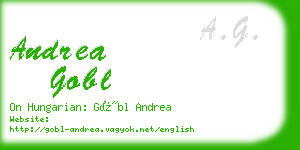 andrea gobl business card